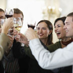 Biz wine toast